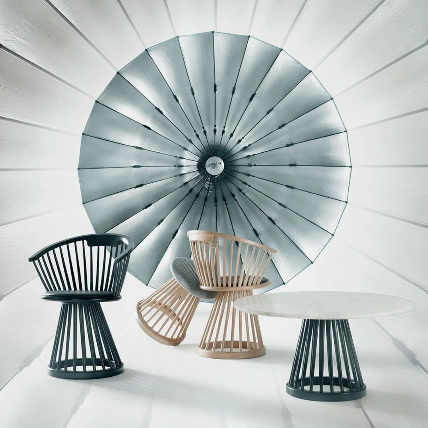 tom dixon | fan dining chair | black - Image 16