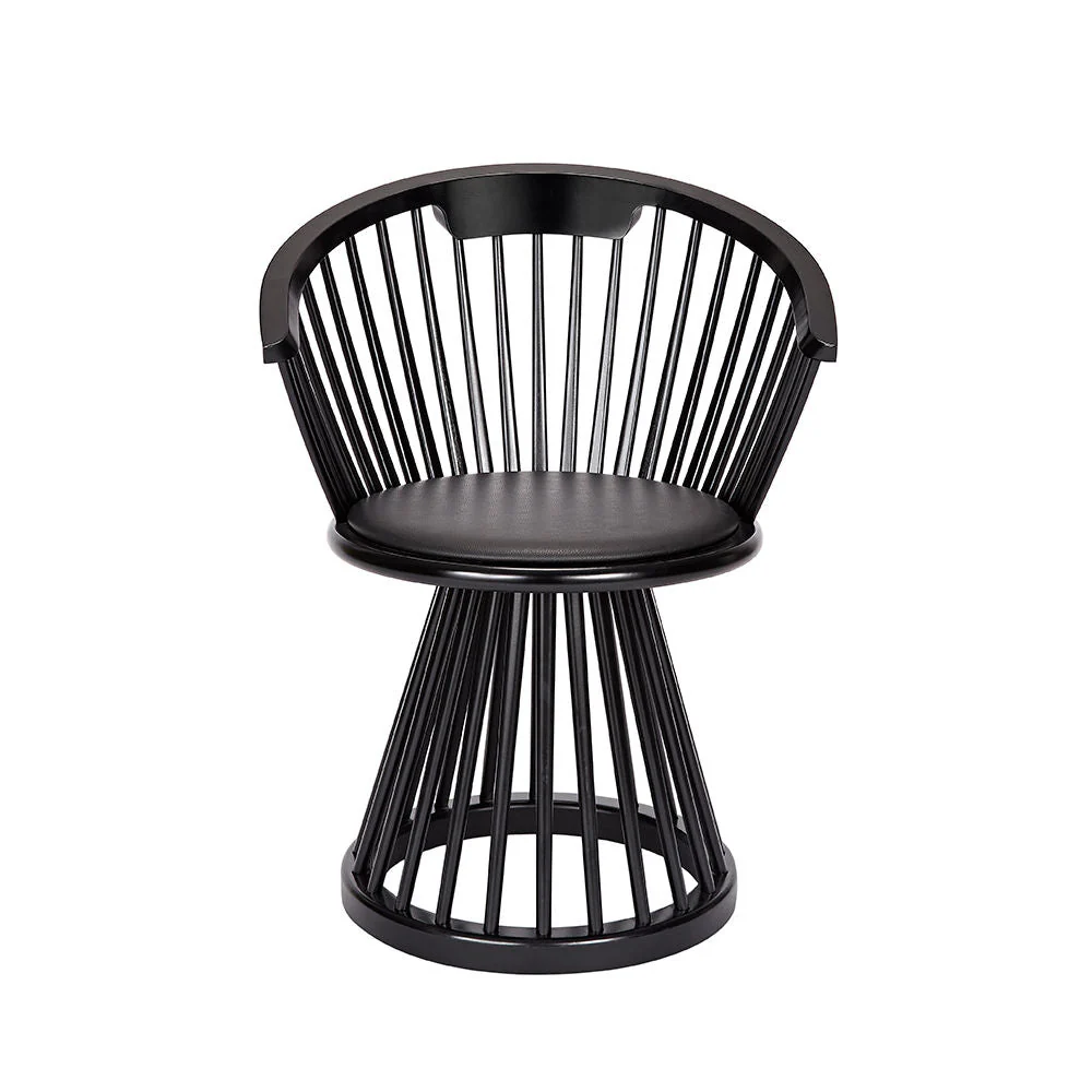 tom dixon | fan dining chair | black - Image 3