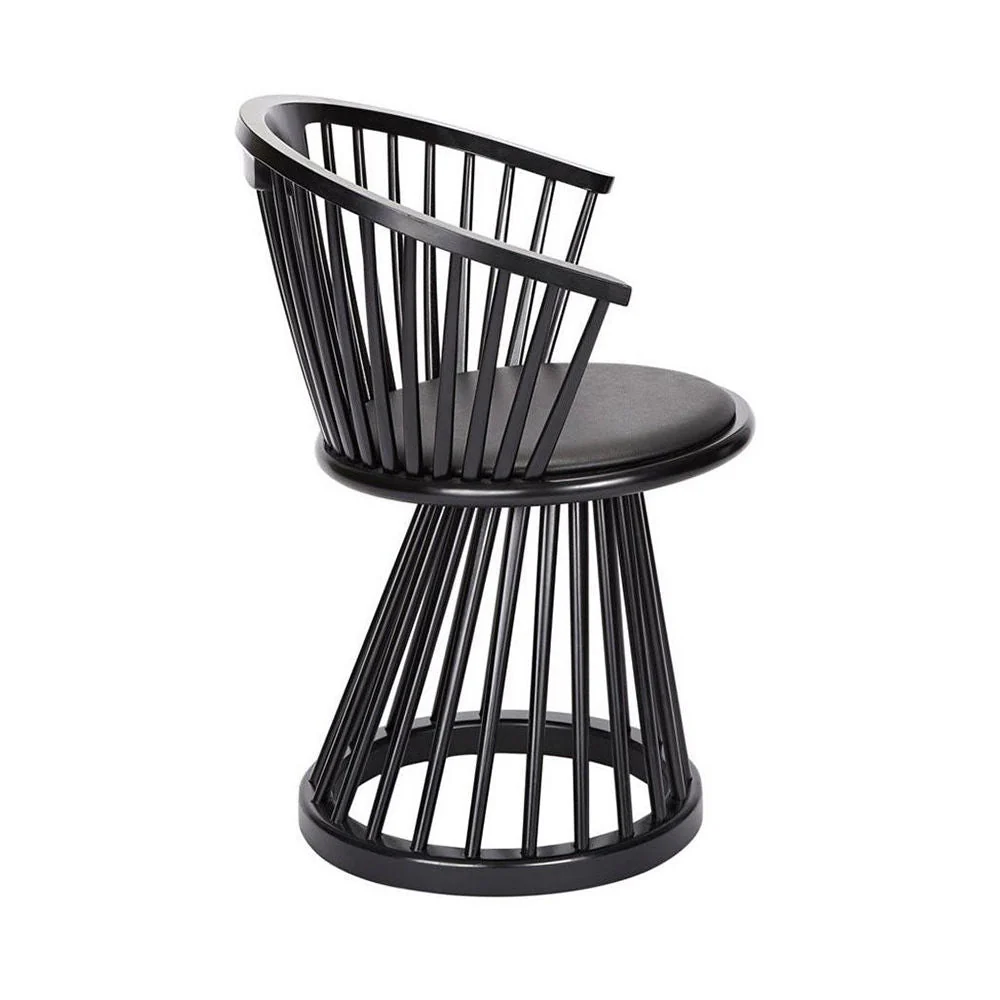 tom dixon | fan dining chair | black - Image 5
