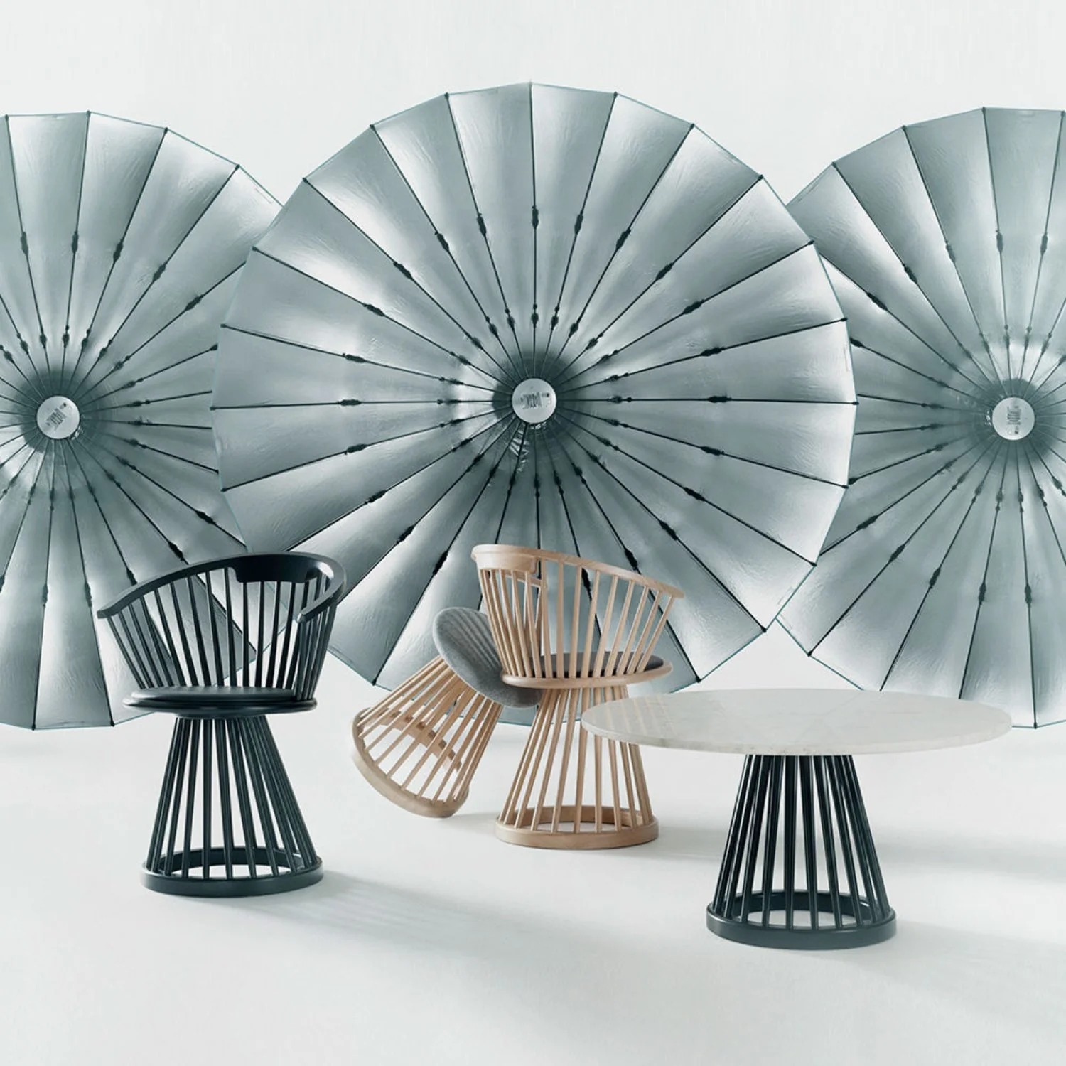 tom dixon | fan dining chair | black - Image 7