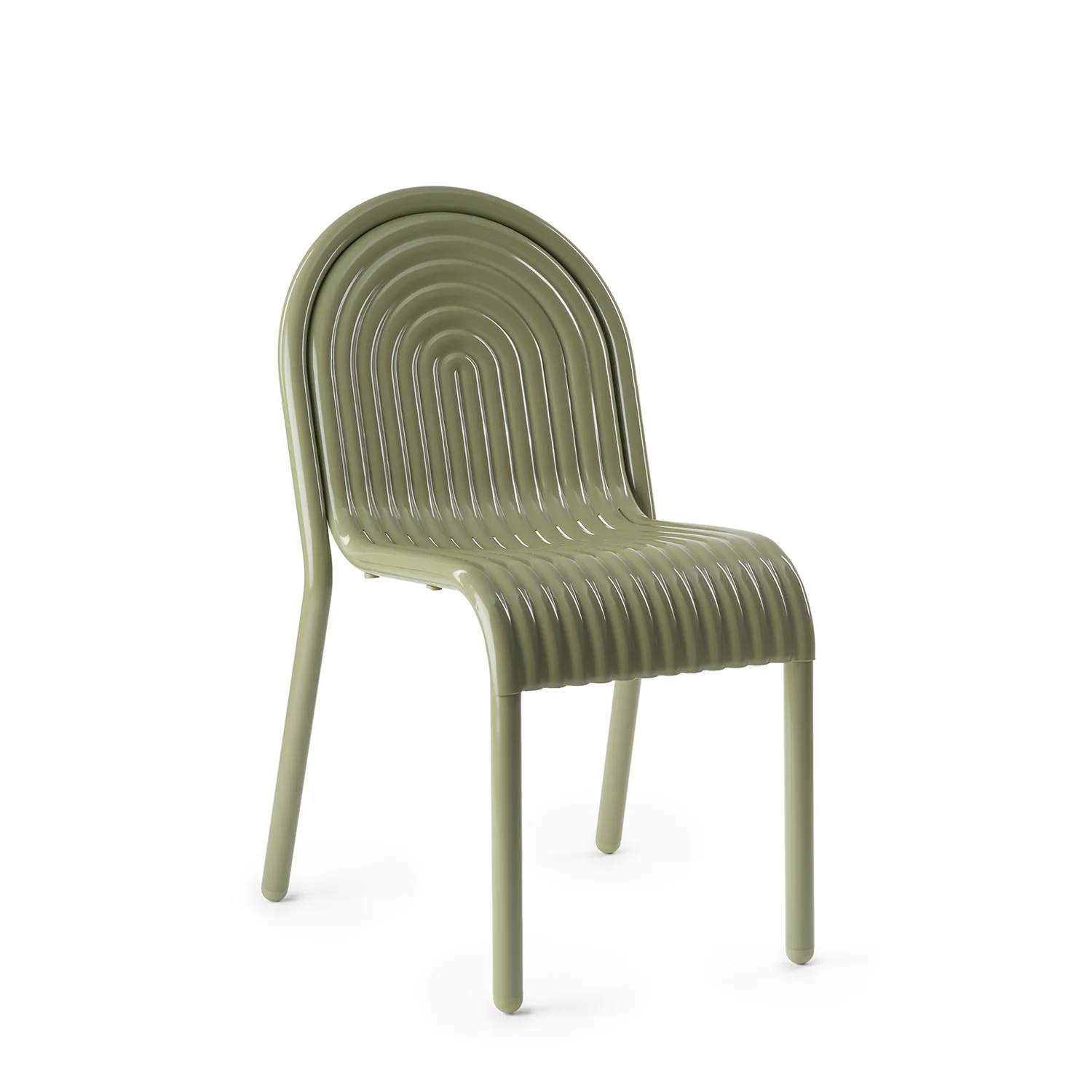 tom dixon | groove outdoor side chair | moss
