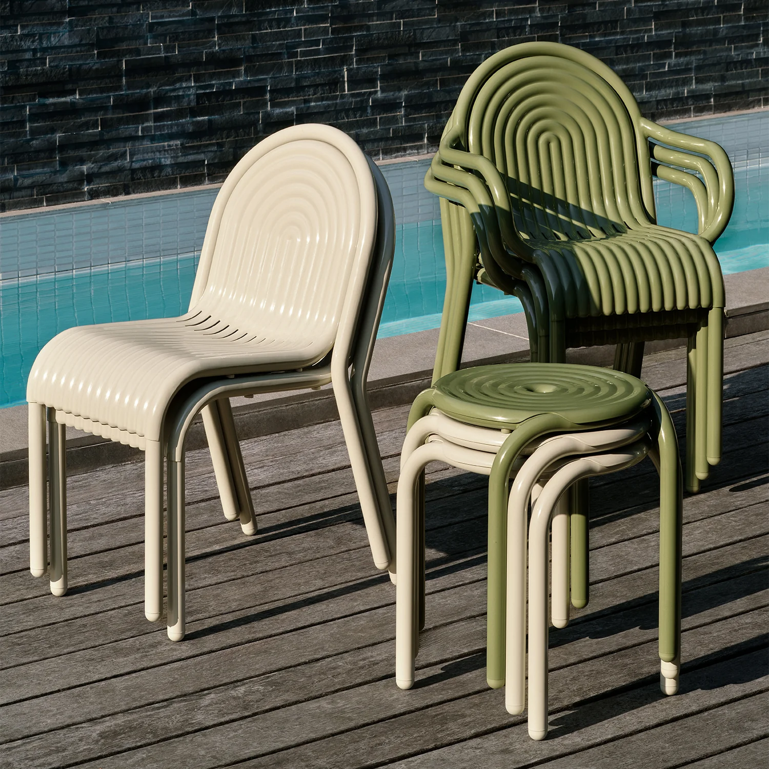tom dixon | groove outdoor armchair | moss - Image 13