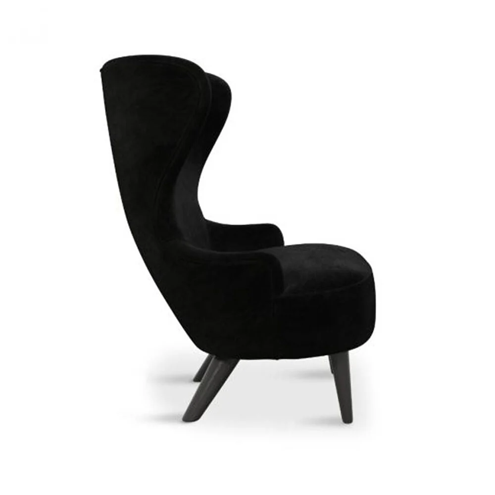 tom dixon | wingback micro chair | kvadrat gentle 2 | black 0193 - Image 3