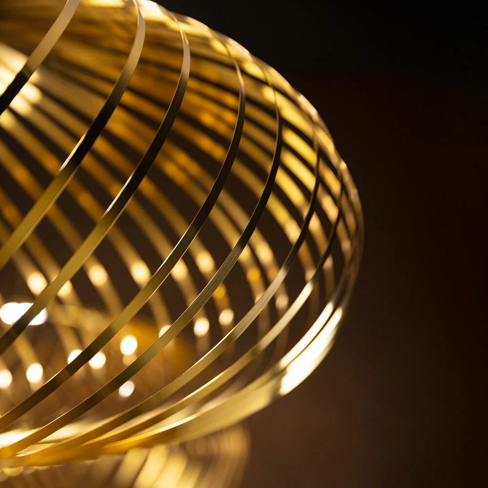 tom dixon | spring pendant light | brass large - Image 10