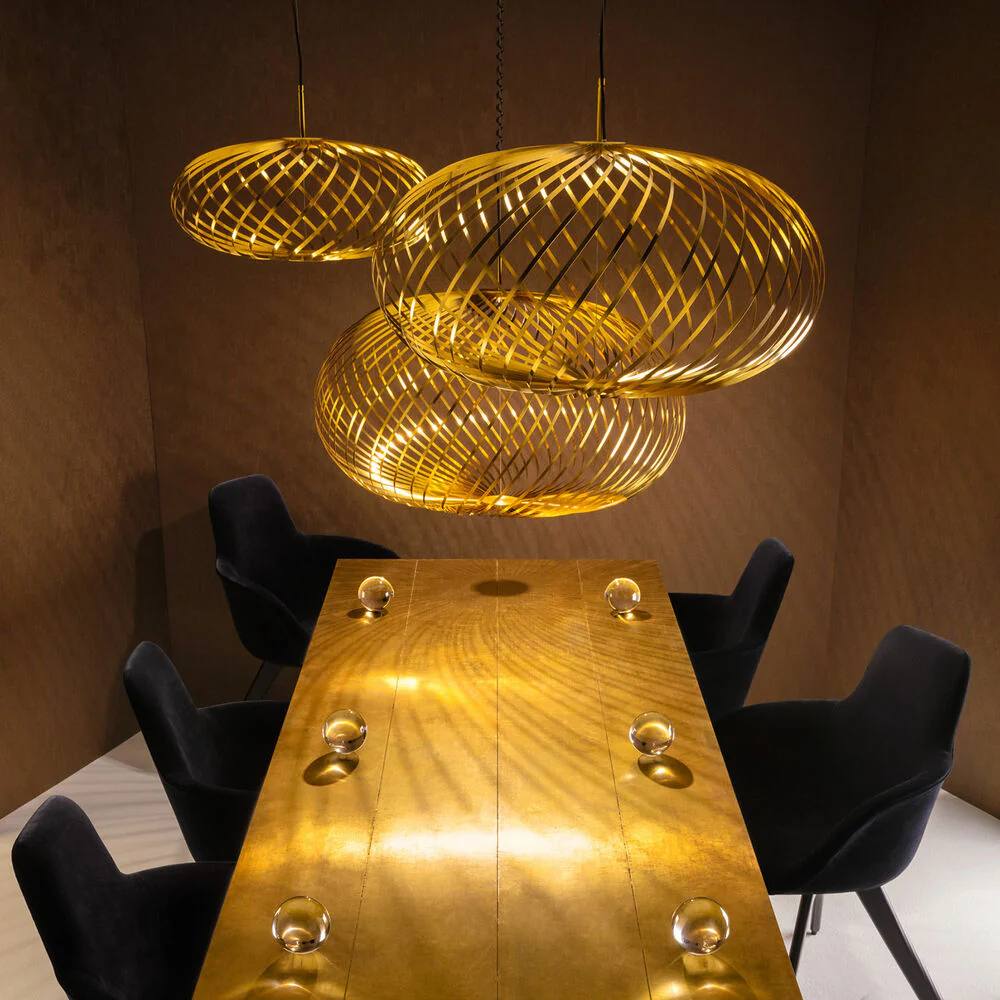 tom dixon | spring pendant light | brass large - Image 13