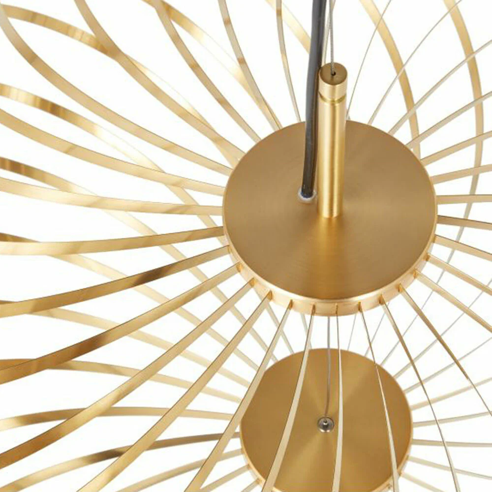 tom dixon | spring pendant light | brass large - Image 5