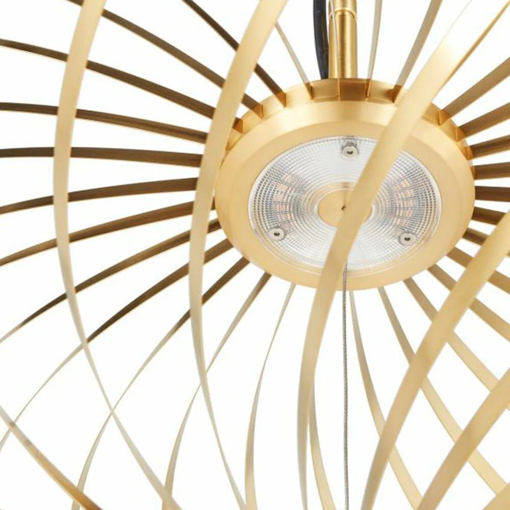 tom dixon | spring pendant light | brass large - Image 6