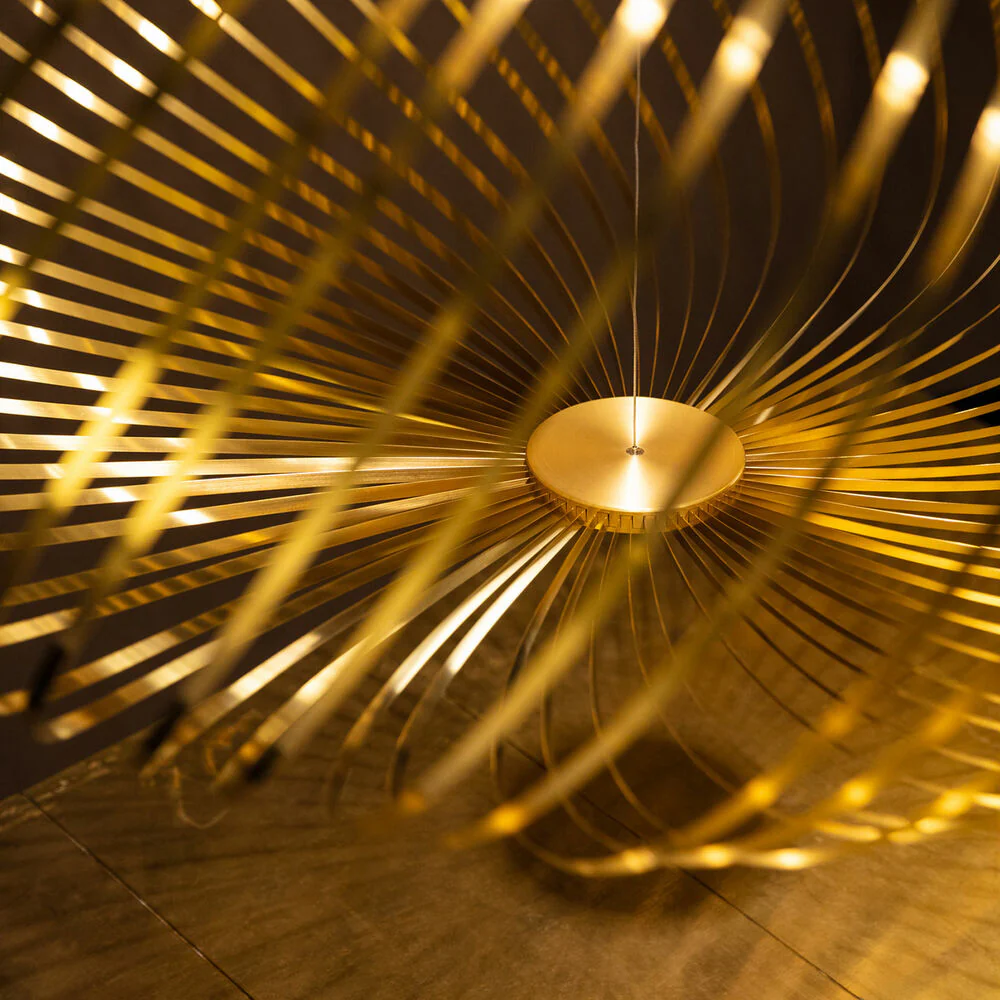 tom dixon | spring pendant light | brass medium - Image 9
