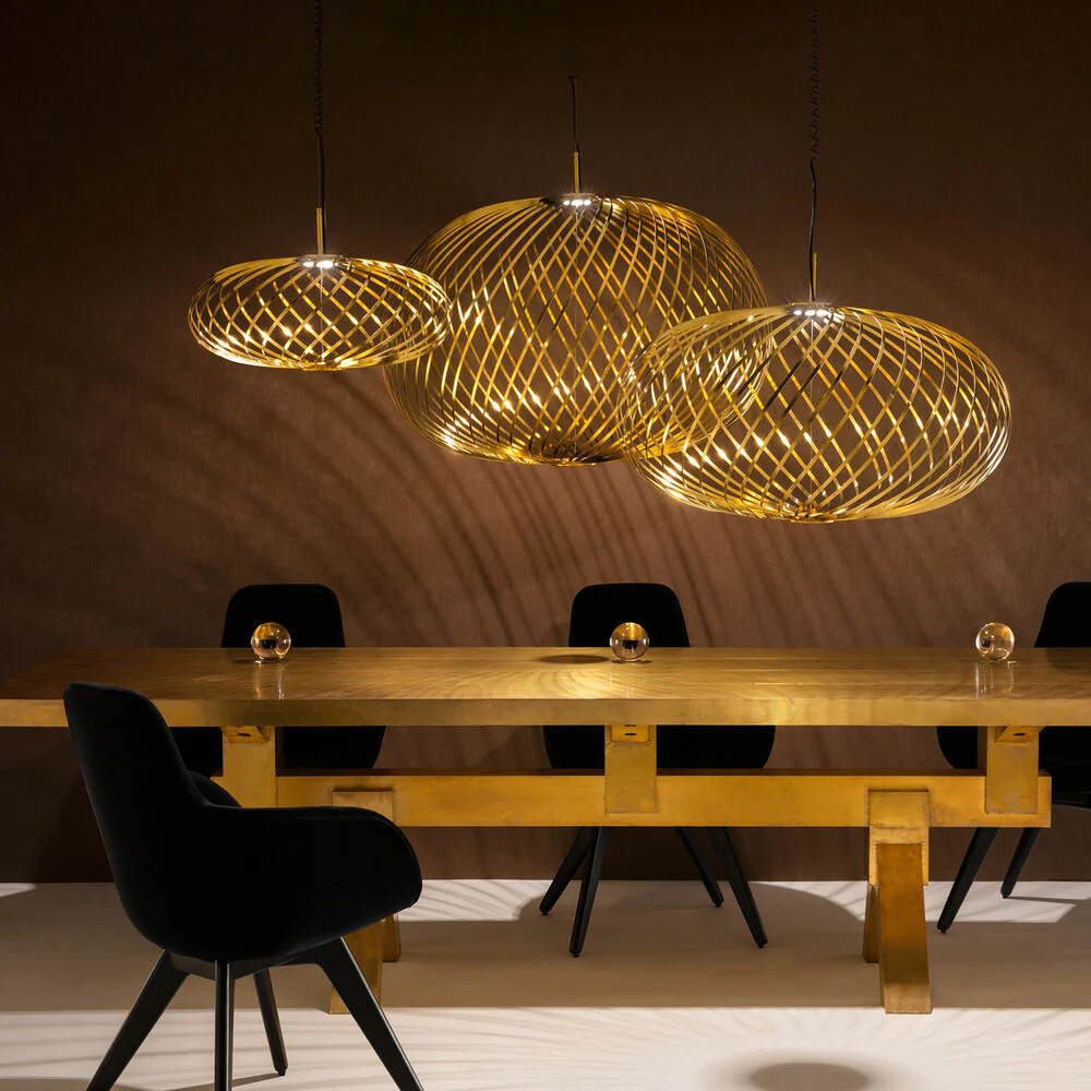 tom dixon | spring pendant light | brass small - Image 9
