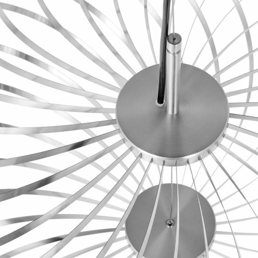 tom dixon | spring pendant light | silver medium - EX DISPLAY - Image 7