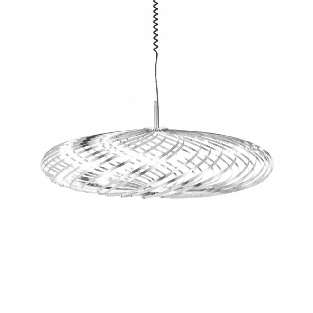 tom dixon | spring pendant light | silver medium - EX DISPLAY - Image 9
