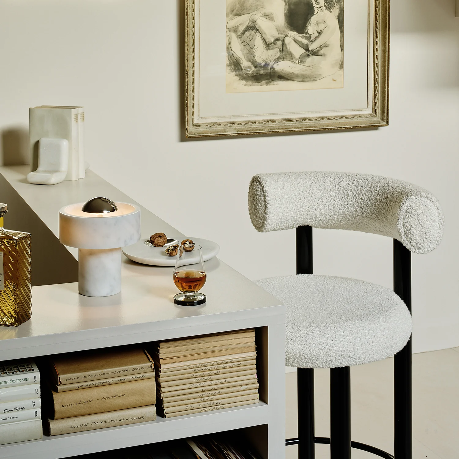 tom dixon | stone portable lamp | silver - Image 8