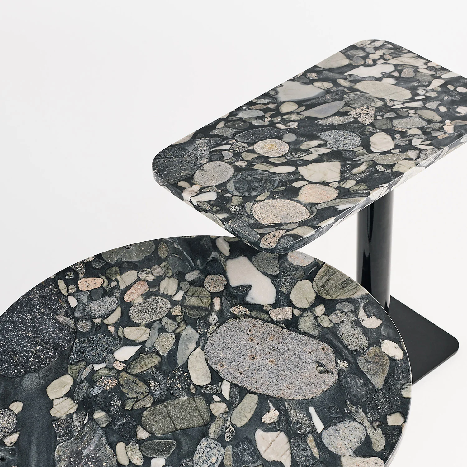 tom dixon | stone table rectangle | pebble marble - Image 2