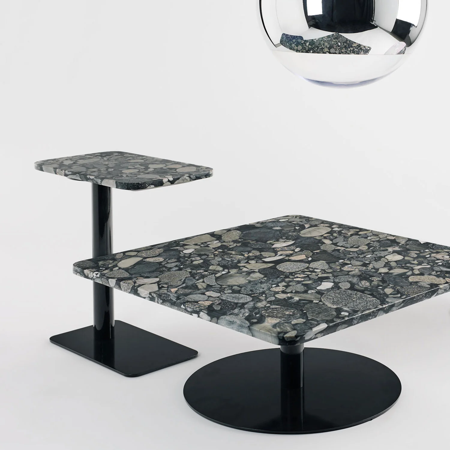 tom dixon | stone table rectangle | pebble marble - Image 4