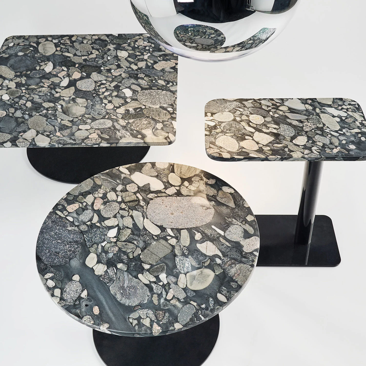 tom dixon | stone table rectangle | pebble marble - Image 5