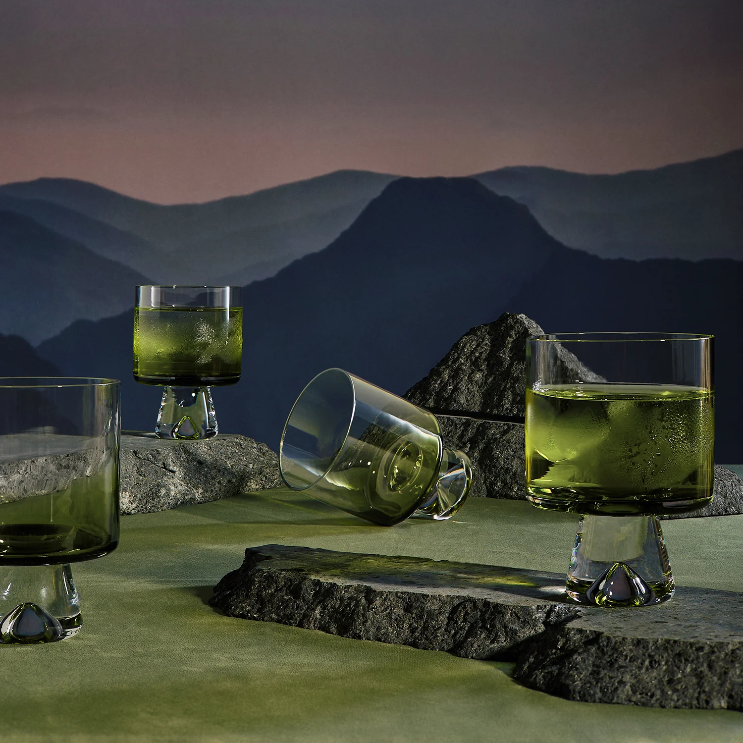 tom dixon | tank low ball glass | set of 4 | green - limited edition - Image 4