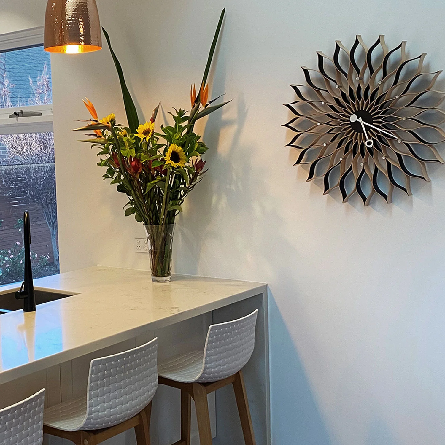 vitra | george nelson sunflower clock | birch - Image 7