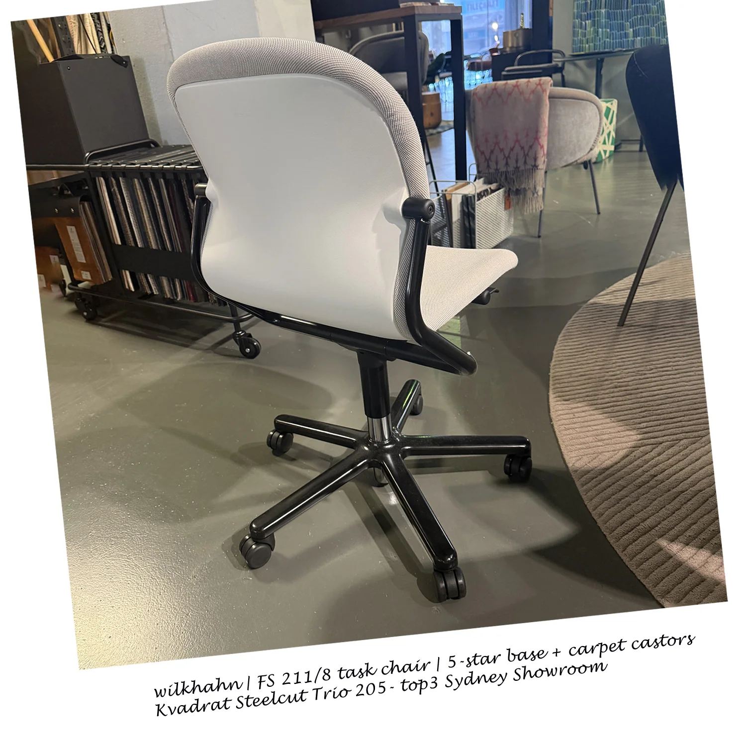 wilkhahn | FS 211/8 task chair | 5-star base + carpet castors | steelcut trio - Image 2