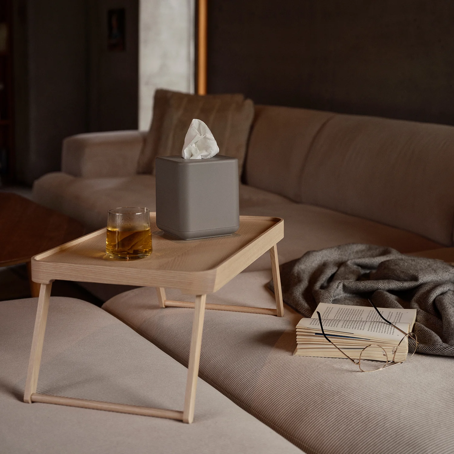 zone denmark | ume tissue box | taupe - Image 2
