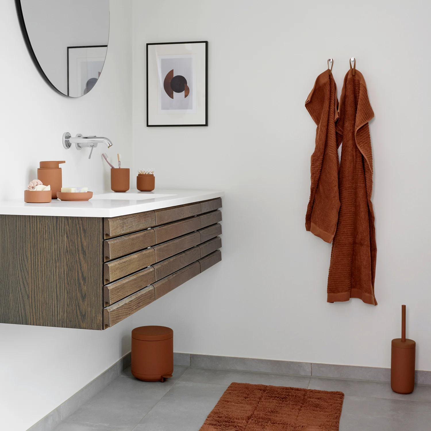 zone denmark | ume toothbrush mug | terracotta - Image 8
